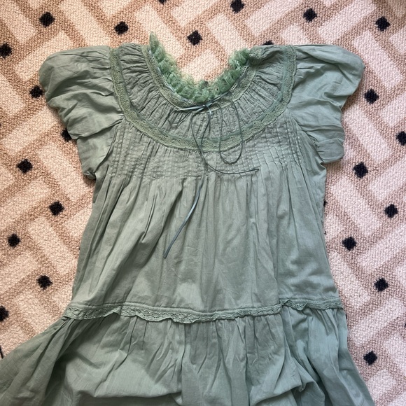 Free People Clarise Green Dress - Picture 6 of 10